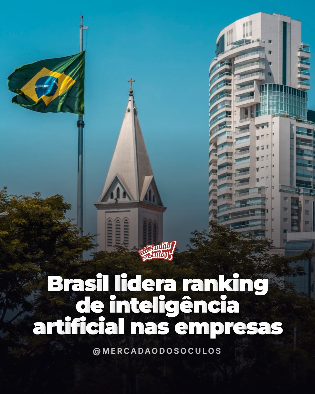 Manchete: Brasil lidera ranking de inteligência artificial nas empresas