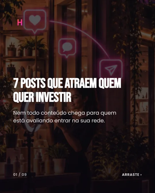Criativo no estilo carrossel